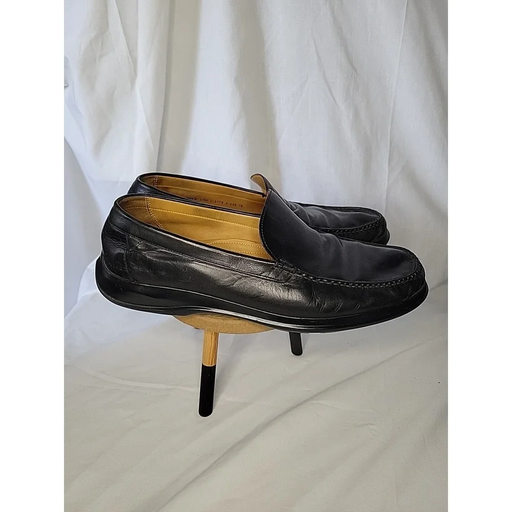 Cole Haan Black Leather Driving Loafers Air‎ Mens Size 11.5M c05778 x c08 10